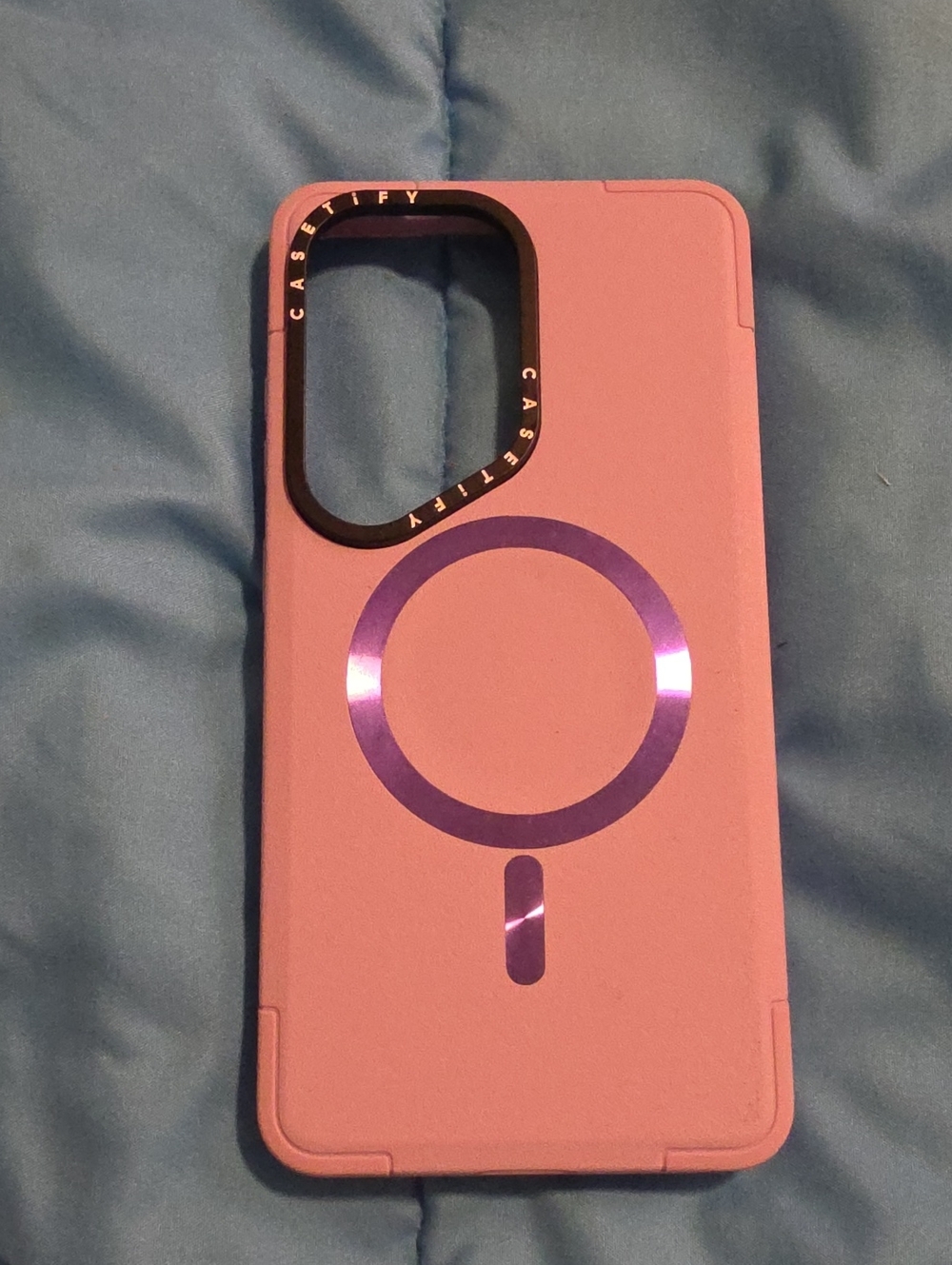Casetify Pink Phone Case with Purple MagSafe Ring S26 Ultra